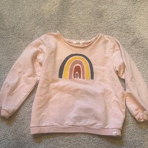 Oh Baby Blush Sweatshirt with Rainbow Design